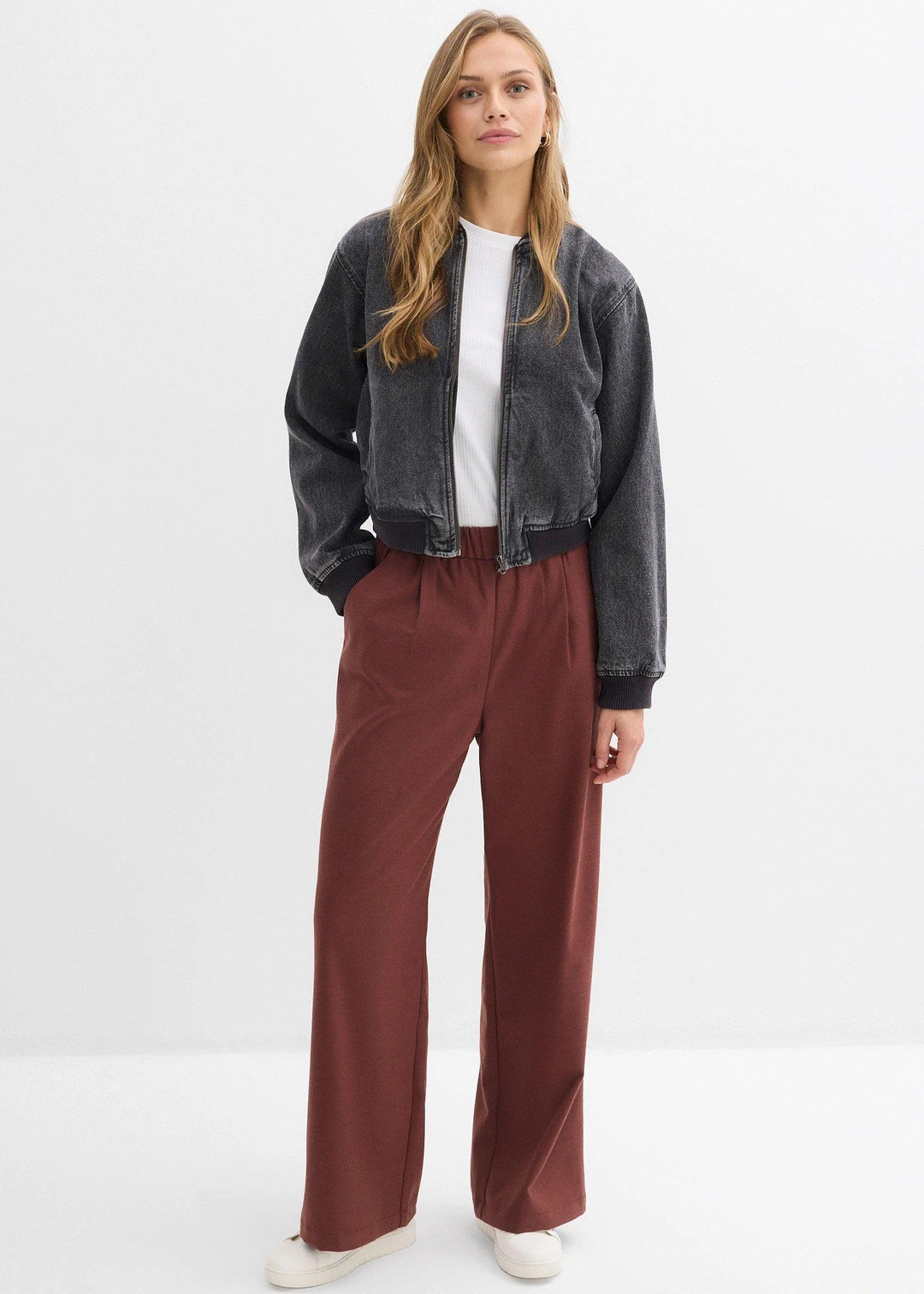 Pantalon large à pinces - 2