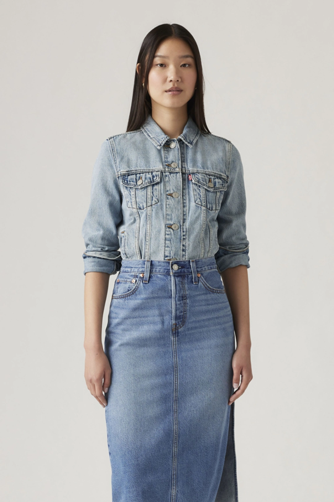 Levi's Veste Trucker Original - Femme - Blanc / Blank Impact - L - 2