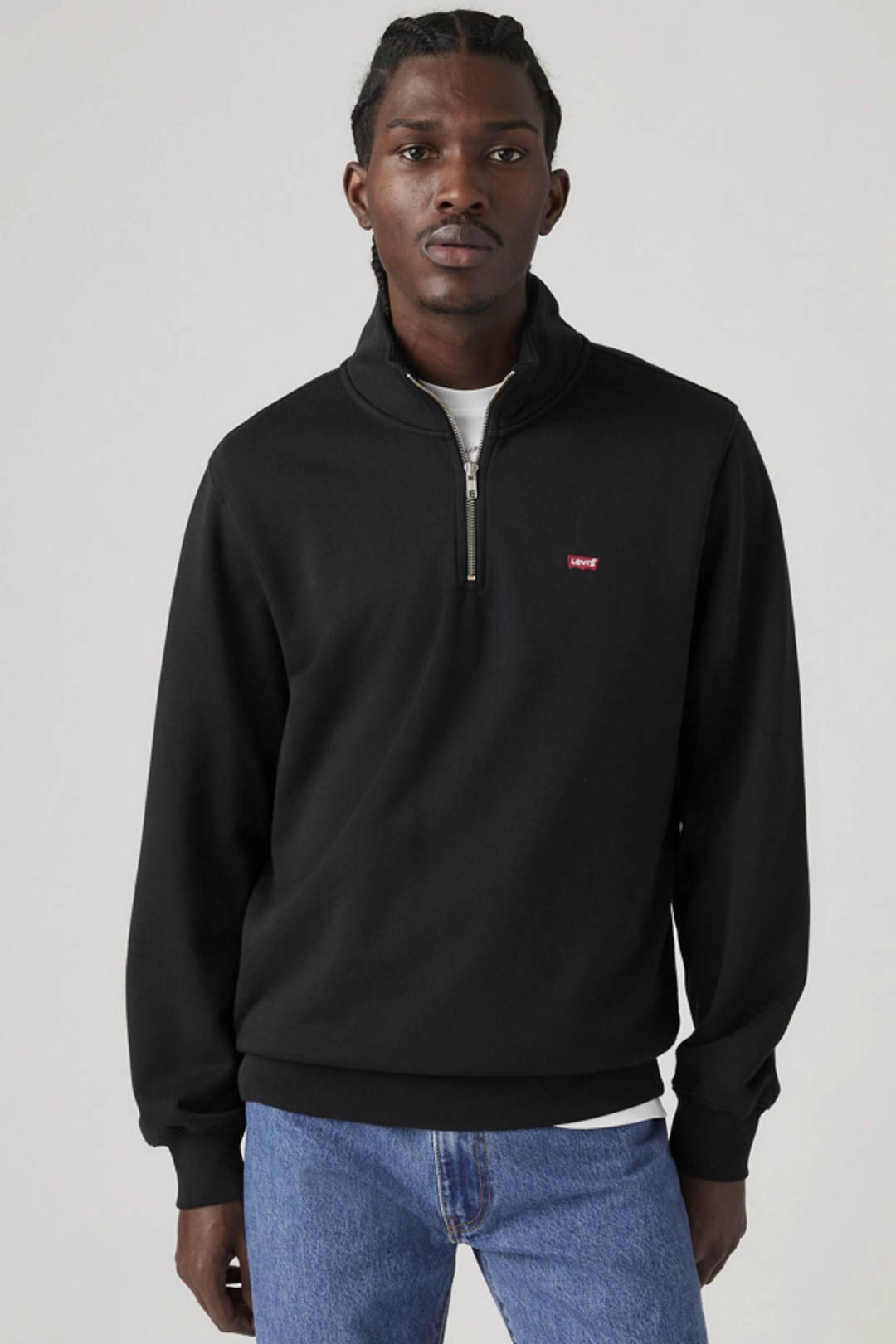 Levi's Pull Col Camionneur Original Housemark - Homme - Gris / Mid Tone Grey Heather - 2XL