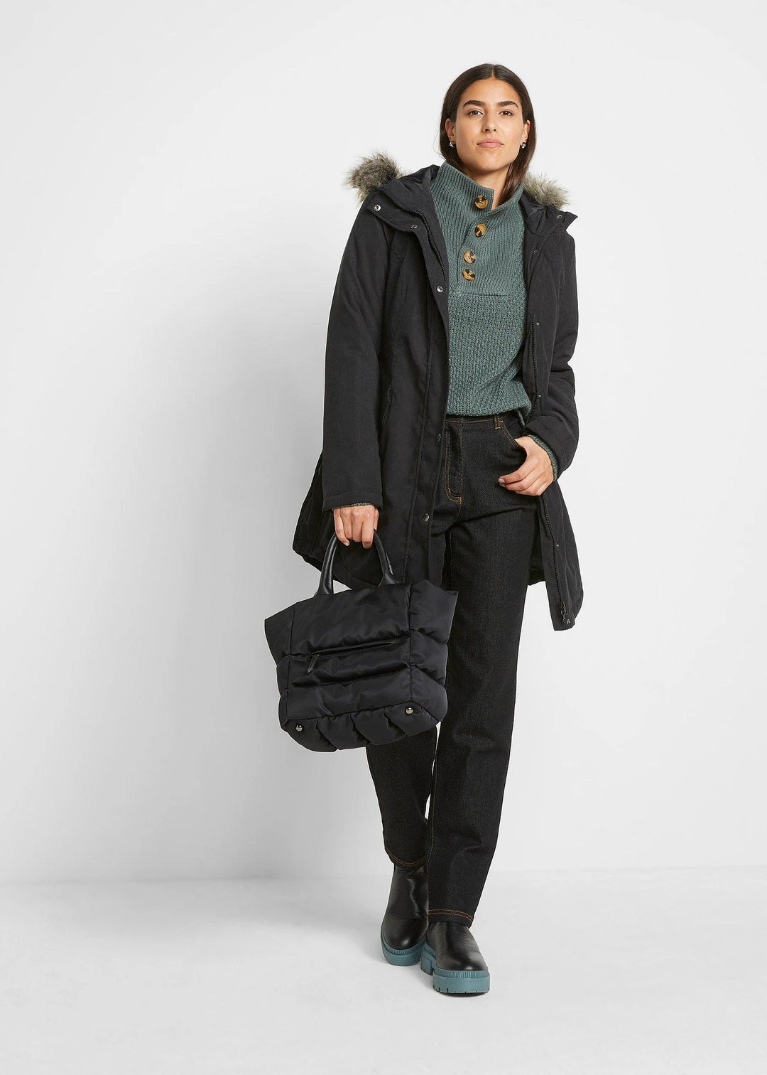 Parka avec fermetures zippées sur le côté - 2