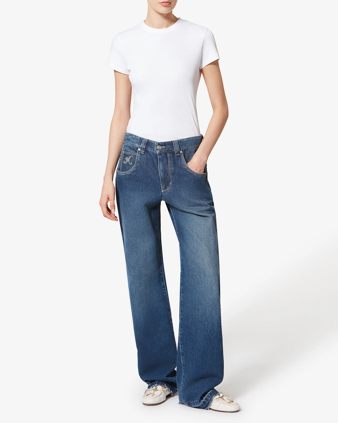 Pantalon Jeyda - Femme - Bleu - Taille 42 - 4