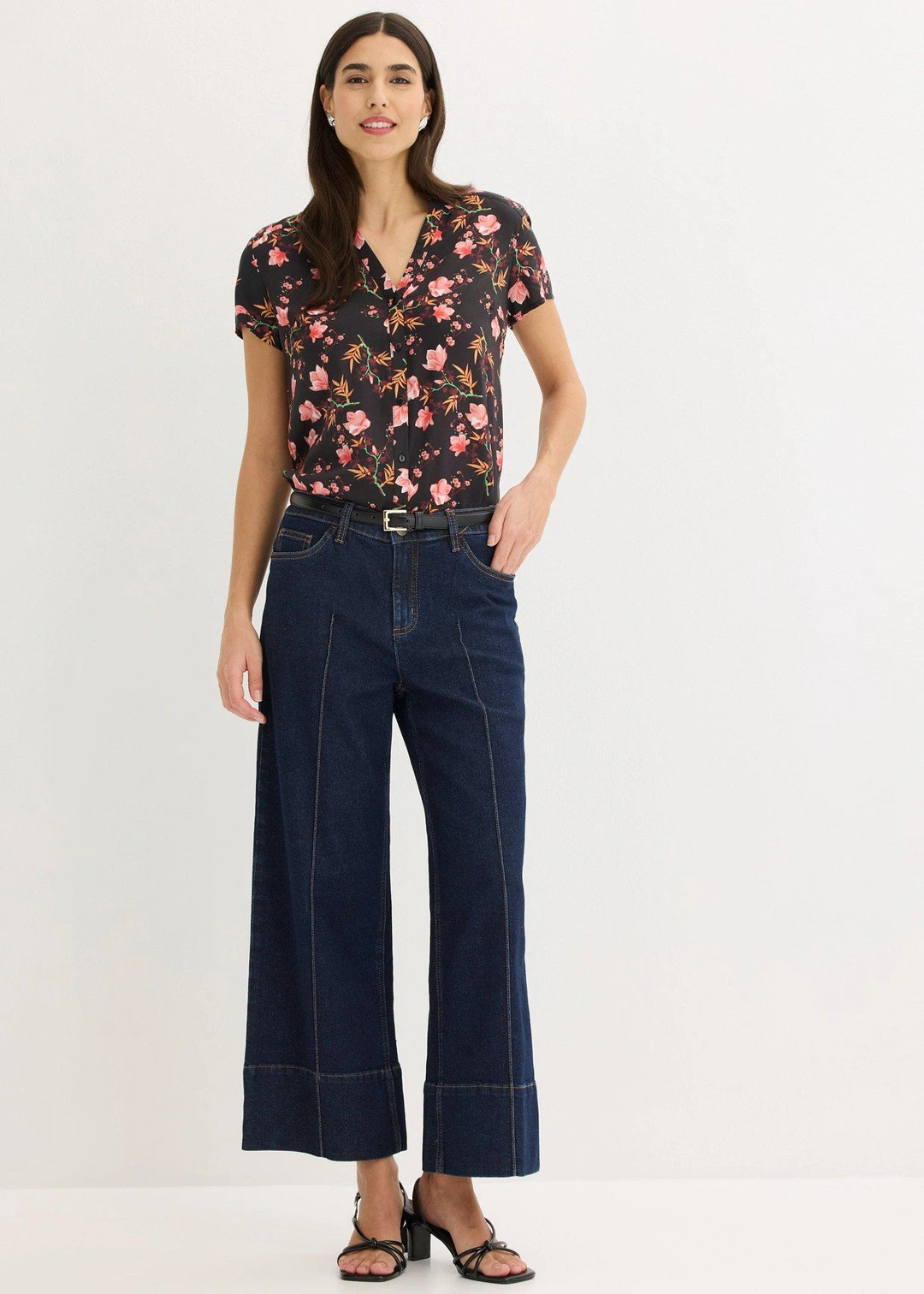 Chemisier manches courtes 100% viscose