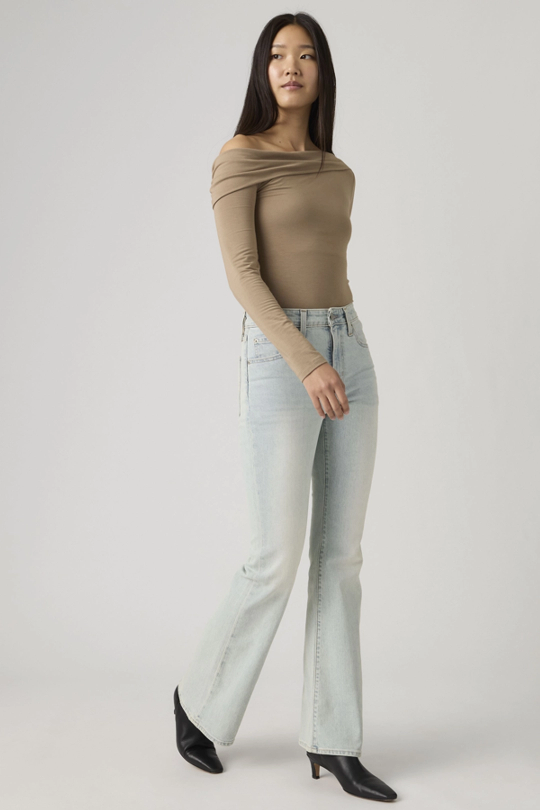 Levi's Jean 726 Taille Haute Flare - Femme - Noir / Midnight Gaze - 34X32