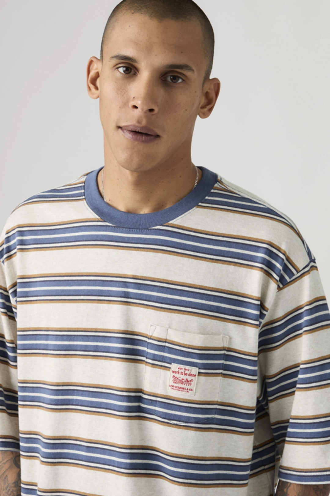 Levi's T Shirt Workwear - Homme - Blanc / Bright White - 2XL - 2