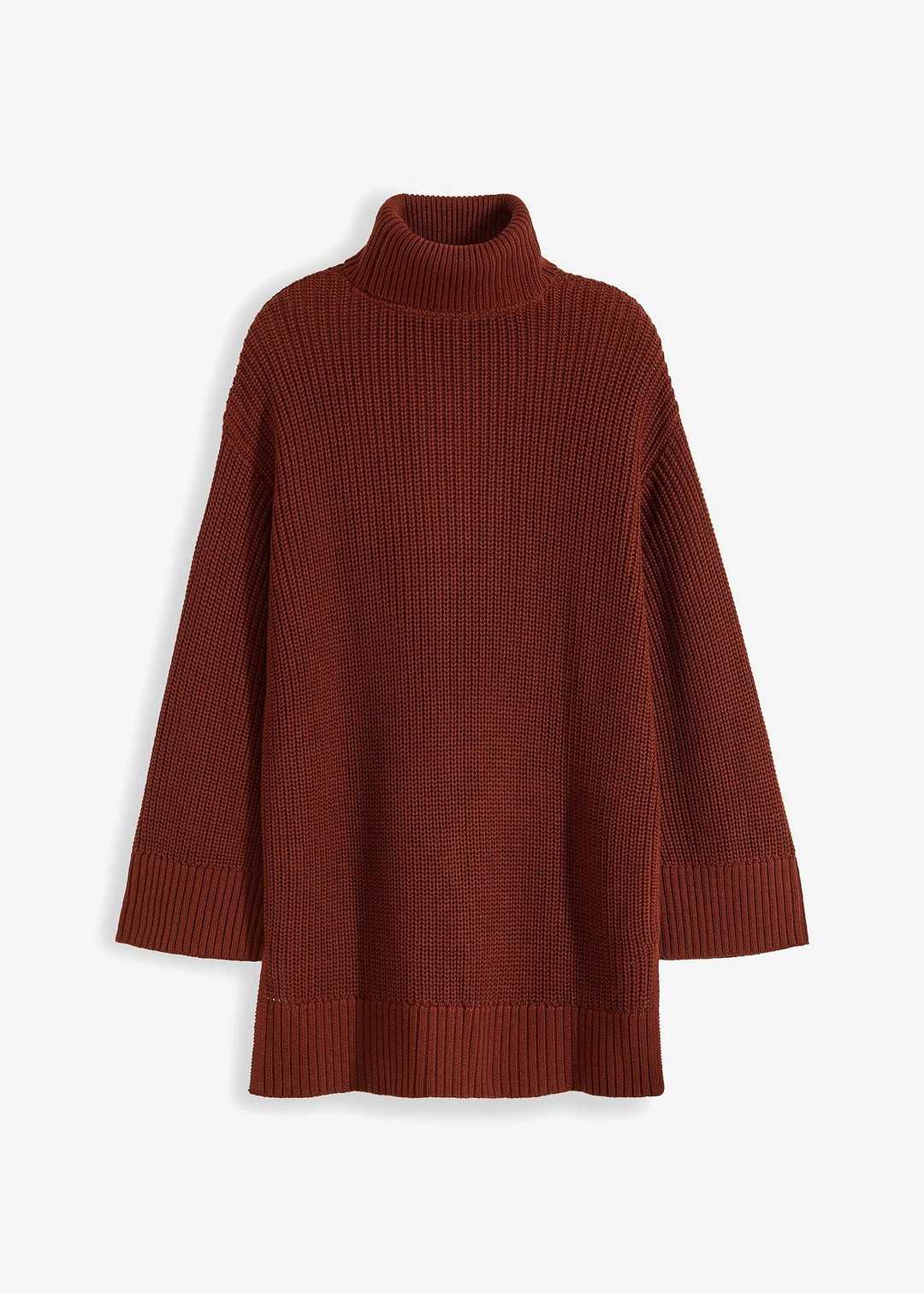 Pull col roulé oversize en coton mélangé