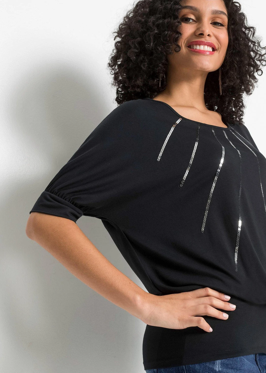 T-shirt fluide en viscose extensible - 3