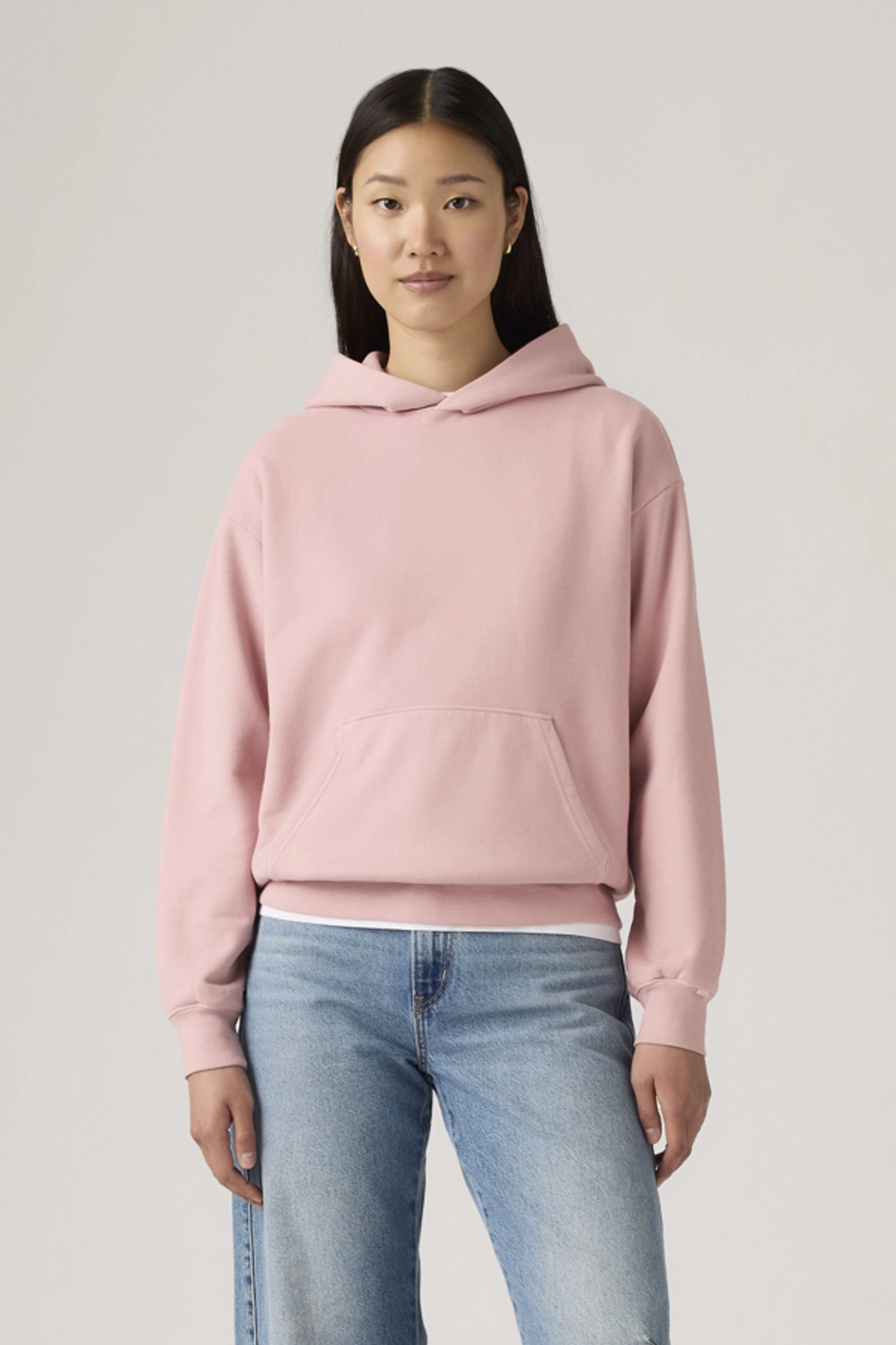 Levi's Sweat À Capuche Heritage - Femme - Rose / H225 Garment Dye Zephyr - 2XS - 2