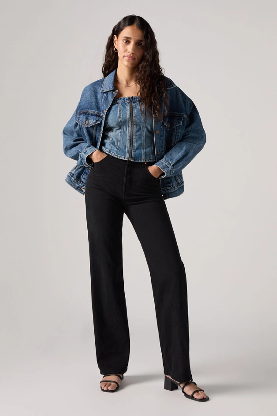 Levi's Jean Ribcage Longueur NorHomme - Femme - Bleu / Apply Now - 34X32
