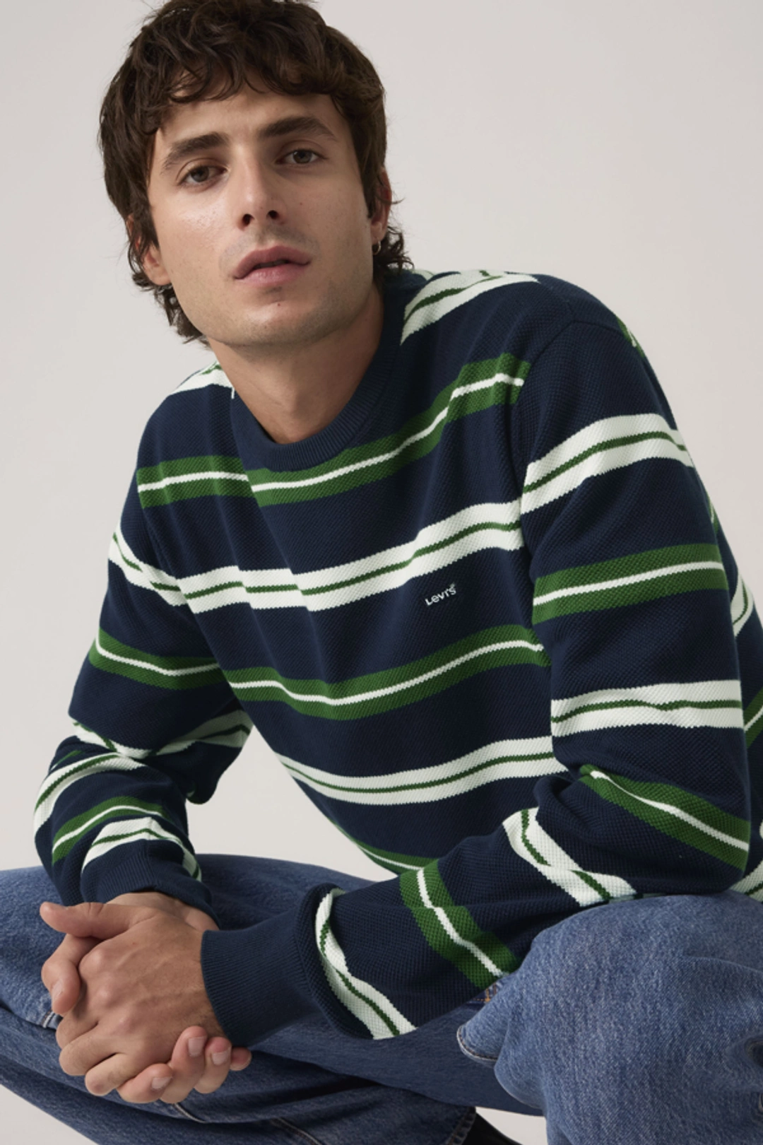 Levi's Pull Over Lightweight Housemark - Homme - Vert / Deep Depths - 2XL