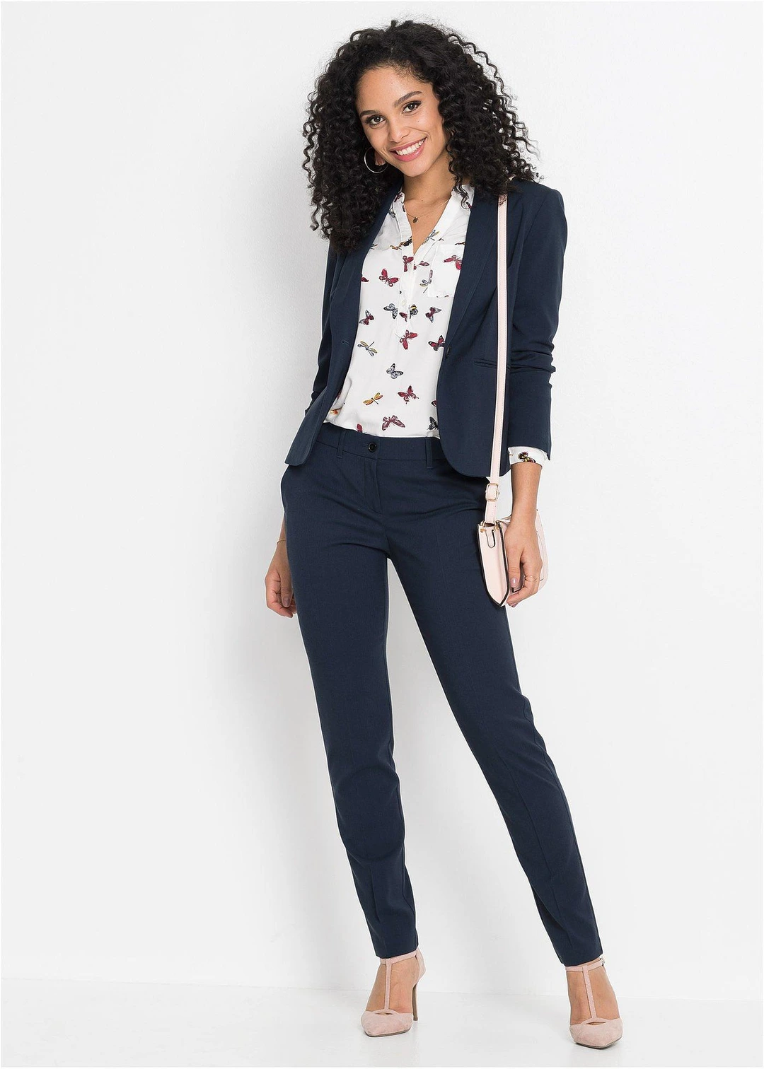 Blazer à poches passepoilées, petite stature - 2