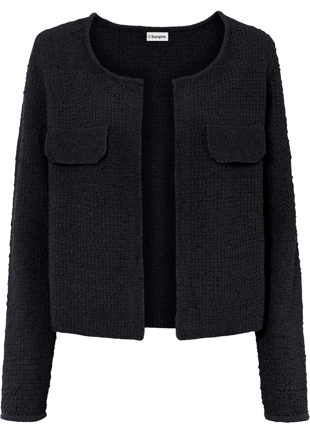 Gilet en maille bouclette