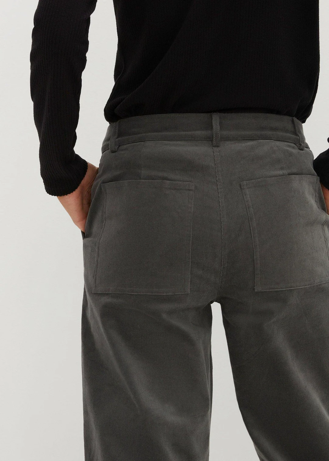Pantalon en velours côtelé extensible - 3
