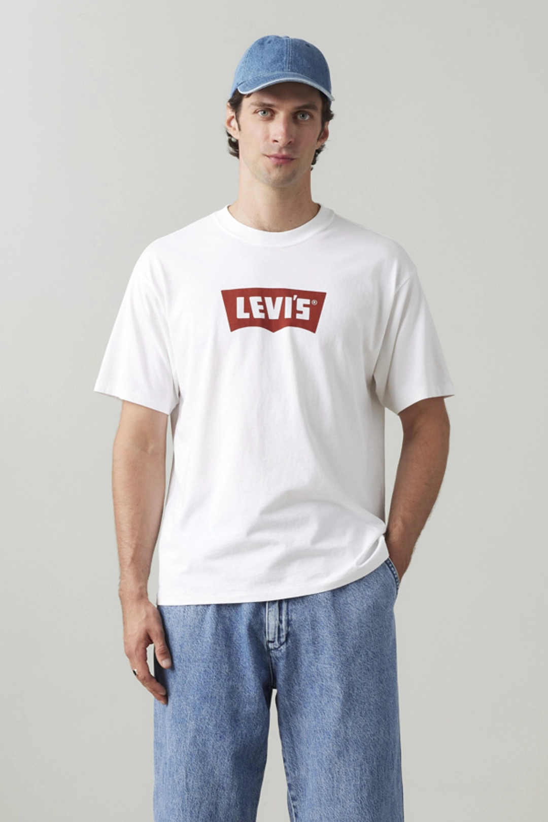Levi's T Shirt Graphique Batwing Vintage - Homme - Blanc / Vintage Chili Oil Batwing White+ - 2XL - 2