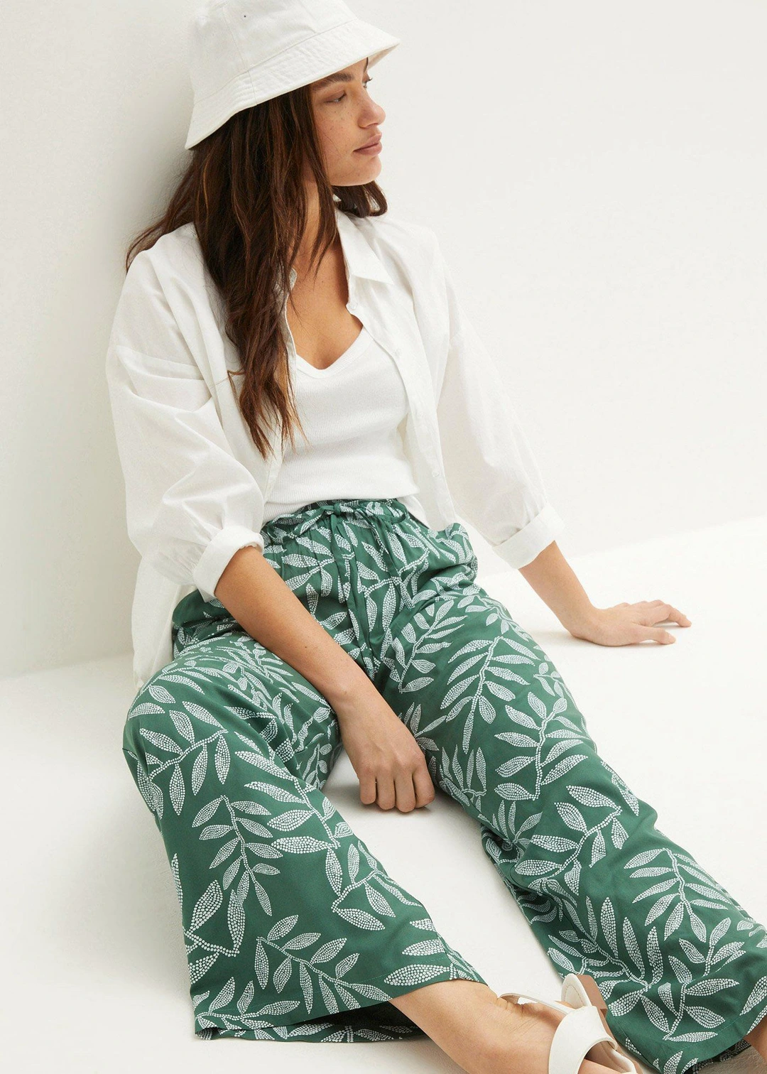 Pantalon palazzo en viscose - 3