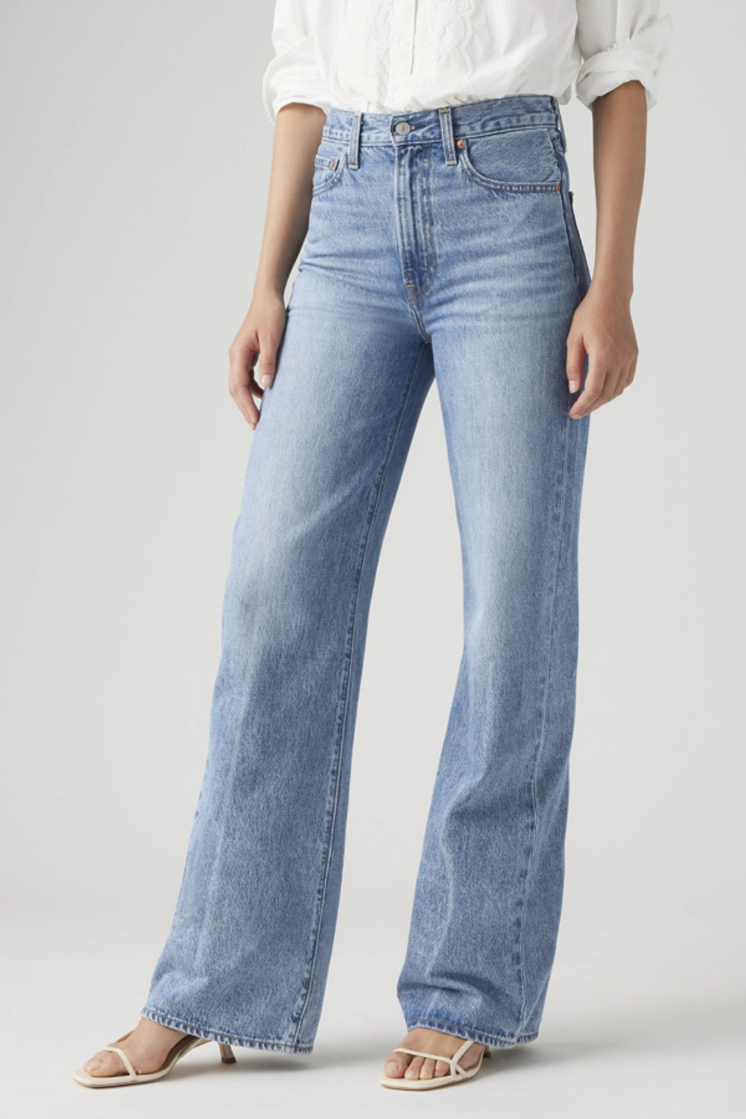 Levi's Pantalon Ribcage Wide Leg - Femme - Marron / Hot Fudge - 33X32 - 2