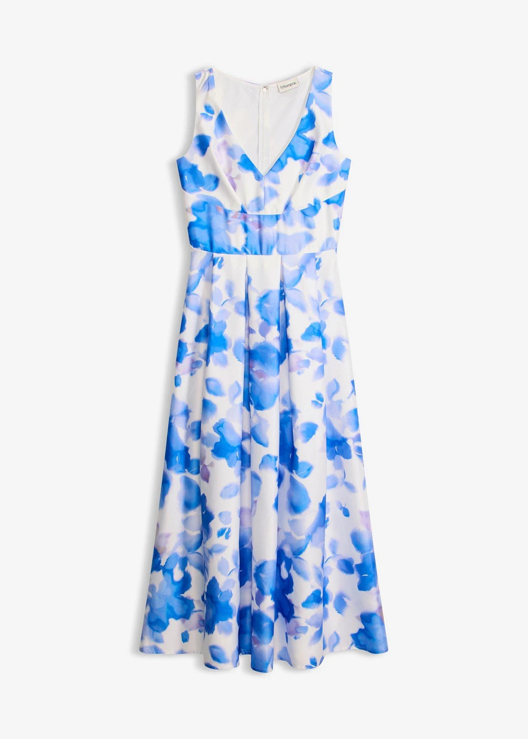 Robe longue en satin brillant