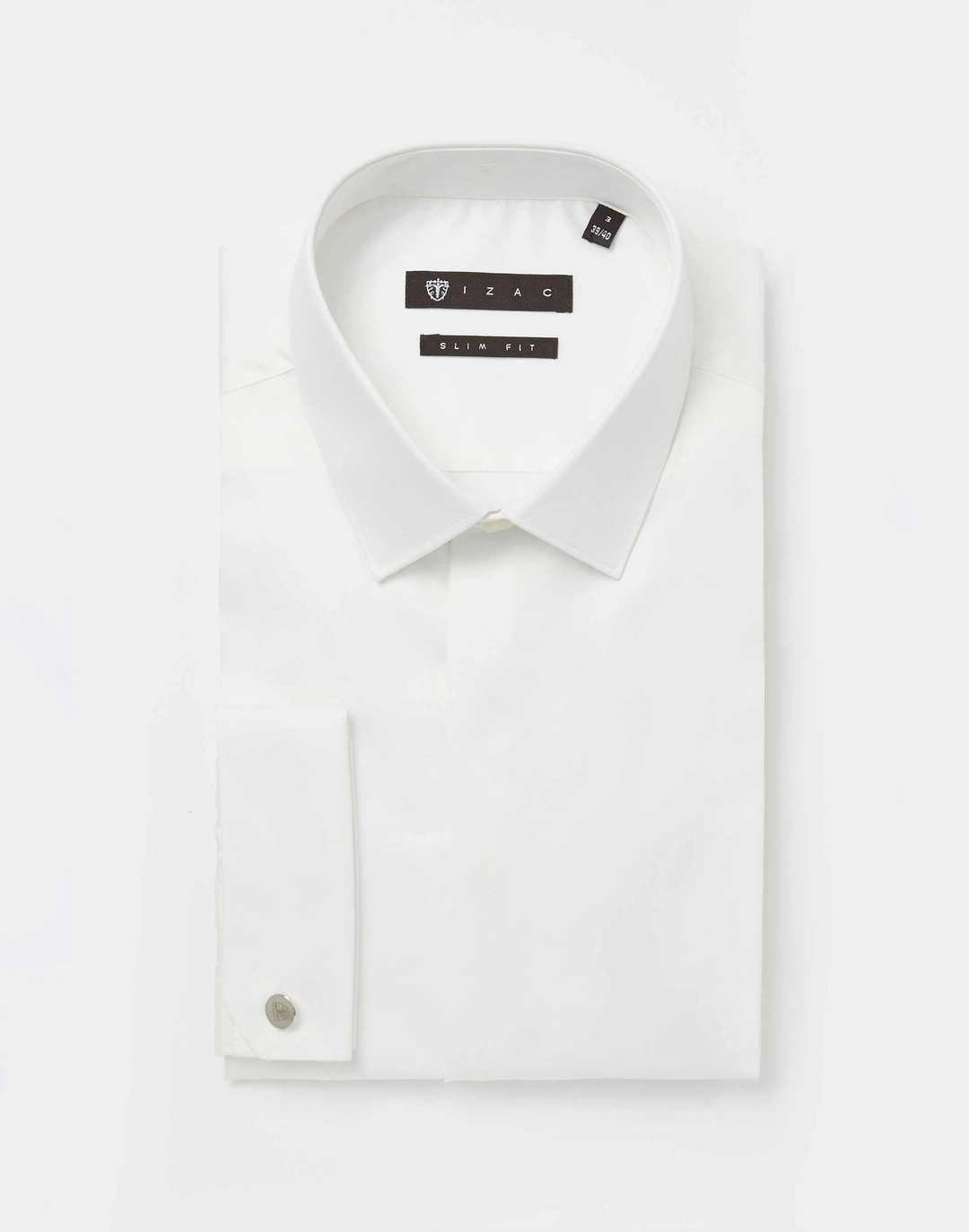 IZAC - Chemise en satin de coton ecru ''satinmixteslim''