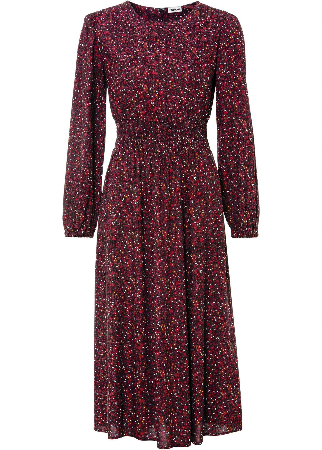 Robe midi à imprimé floral