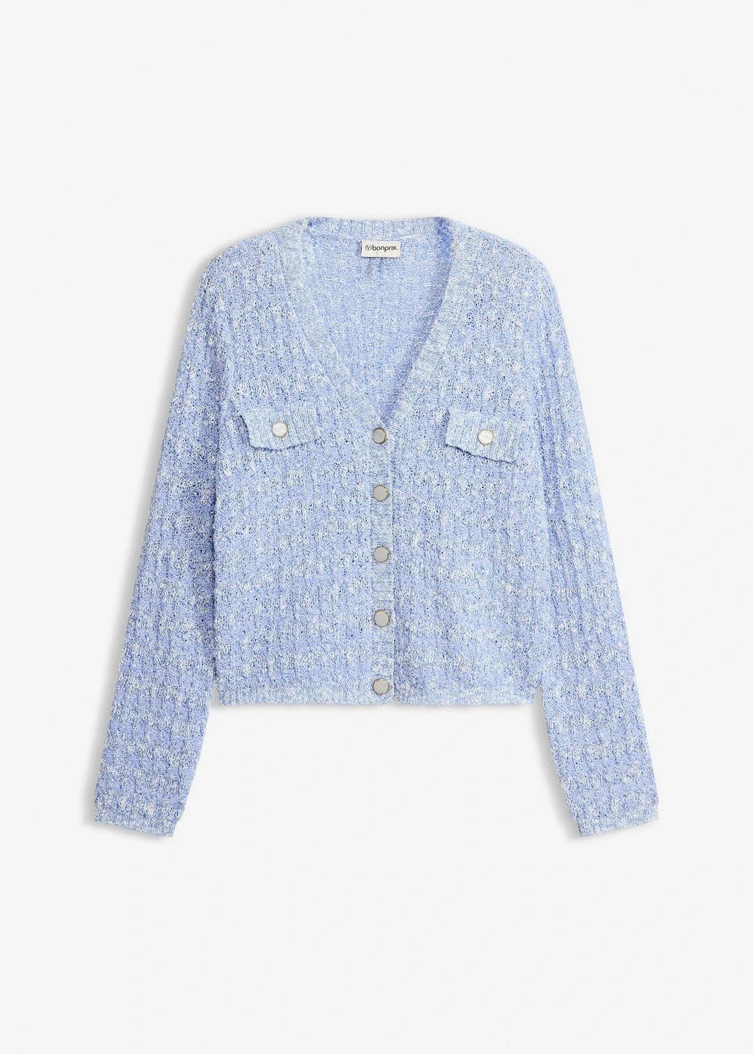 Gilet en maille bouclette