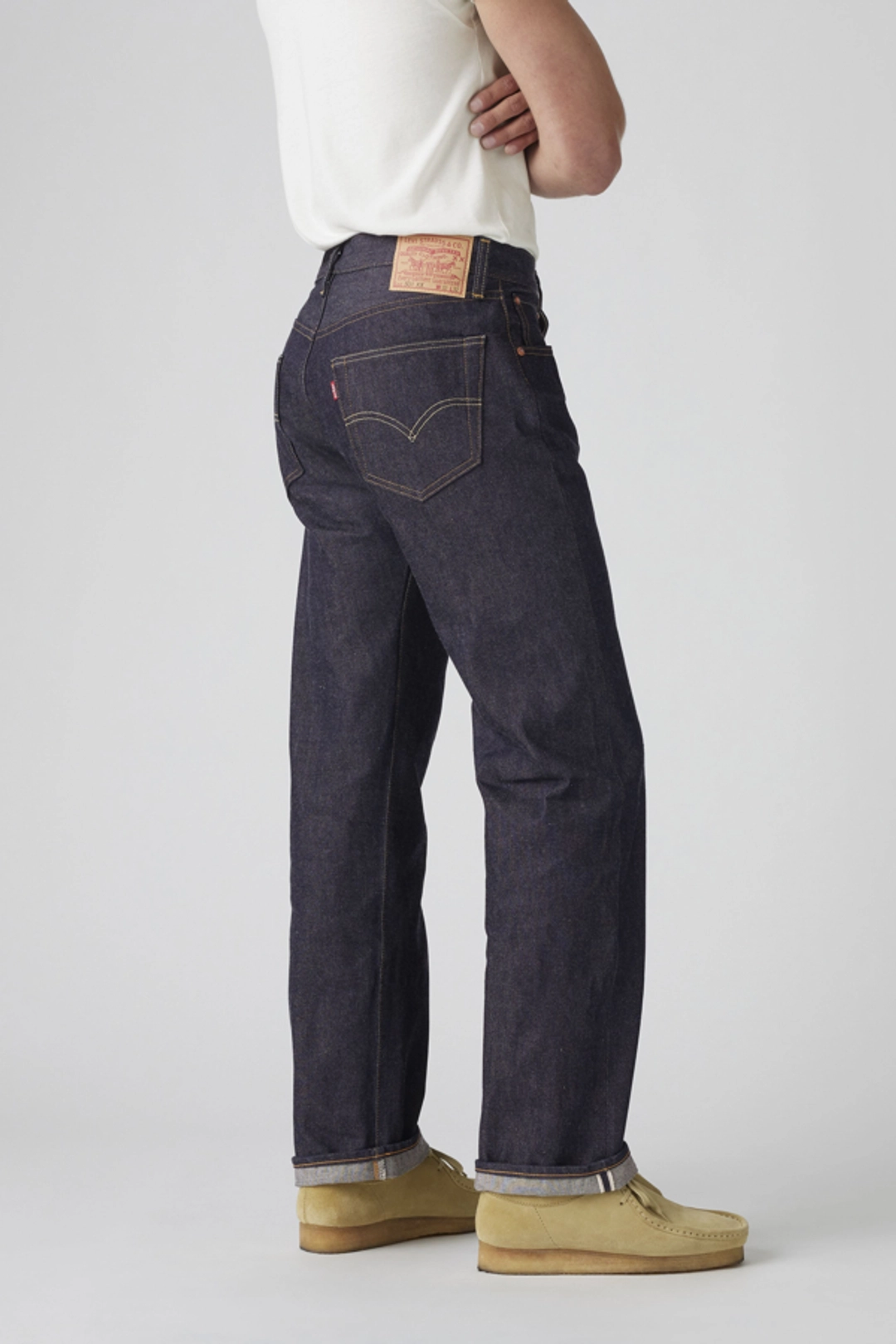Levi's Vintage Clothing Jean 501 1955 - Homme - Bleu / Organic Rigid 1955 - 38X34 - 2