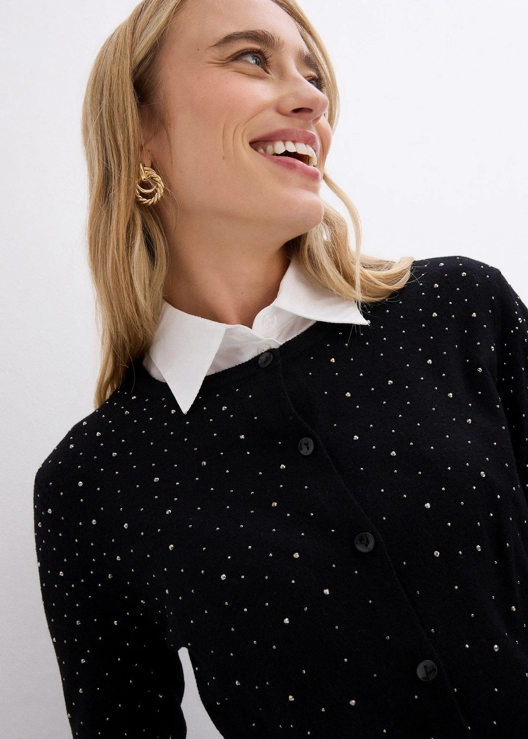 Gilet en maille avec strass - 3