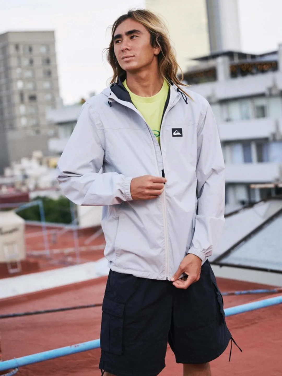 Overcast 3K Tape - Veste imperméable à capuche pour Homme Marron