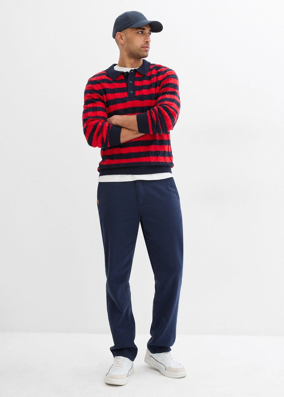 Pantalon chino droit et ample, 100% coton - 2