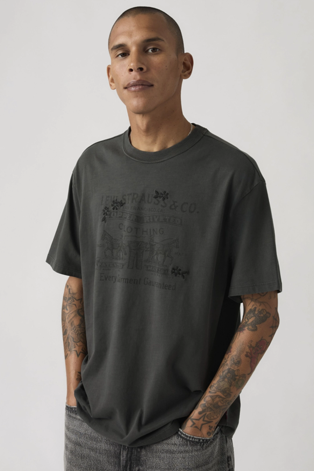 Levi's T Shirt Graphique Vintage - Homme - Noir / Jet Black - 2XL