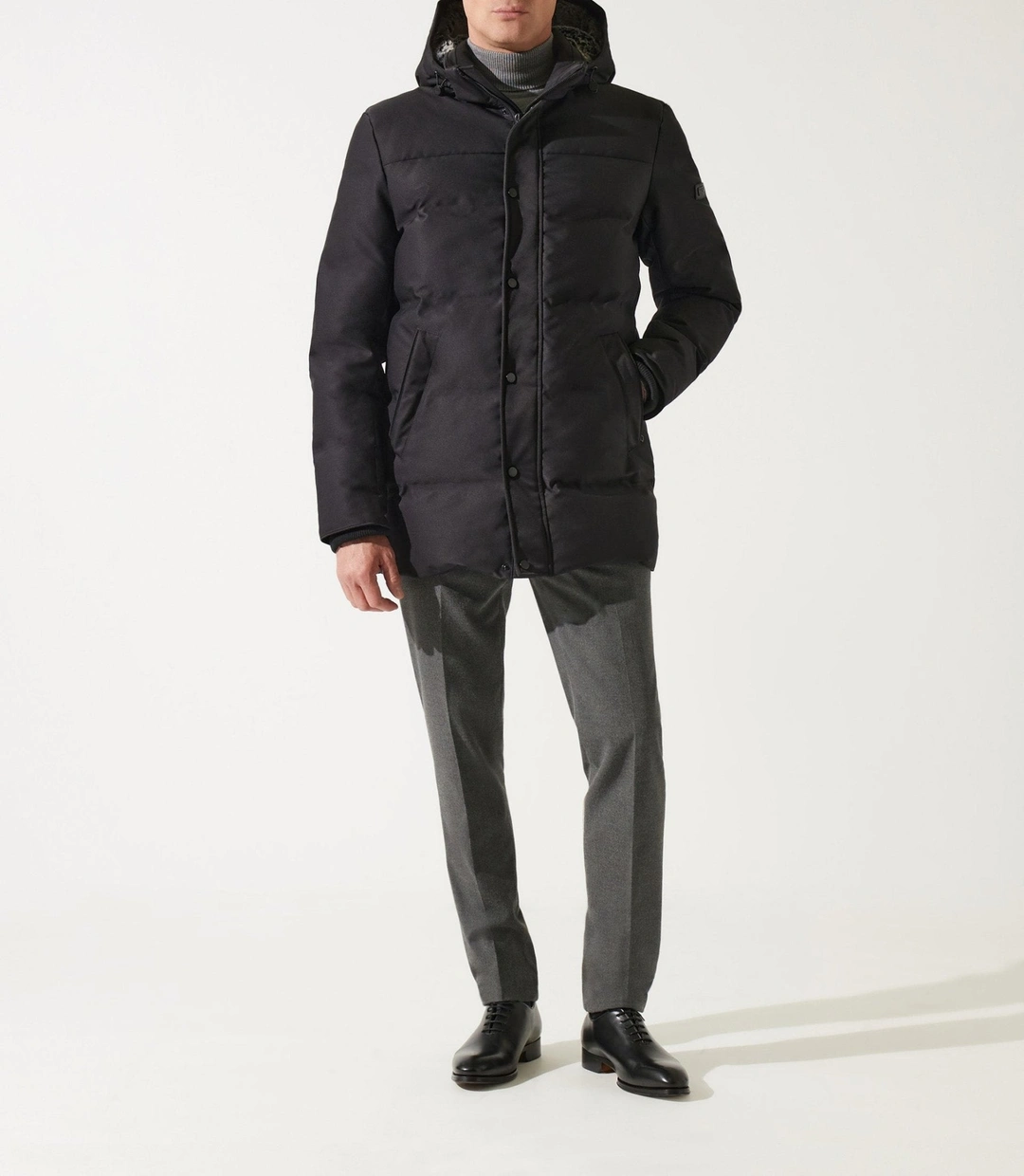 IZAC - Parka longue matelassée noir MIKITA