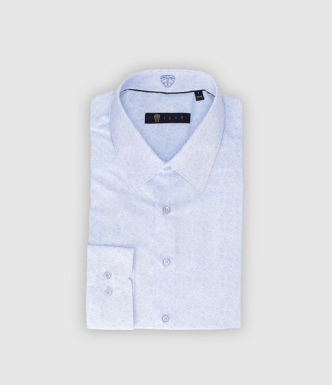 IZAC - Chemise slim imprimée ciel PAQUITO