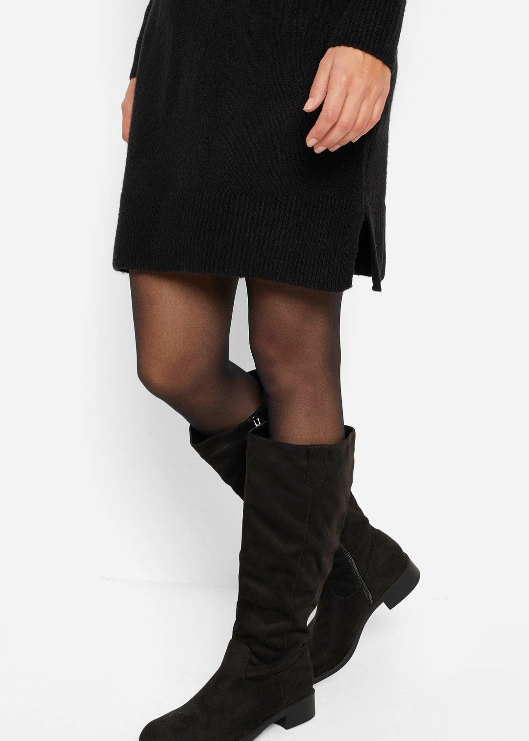 Robe pull oversize à col boule - 3