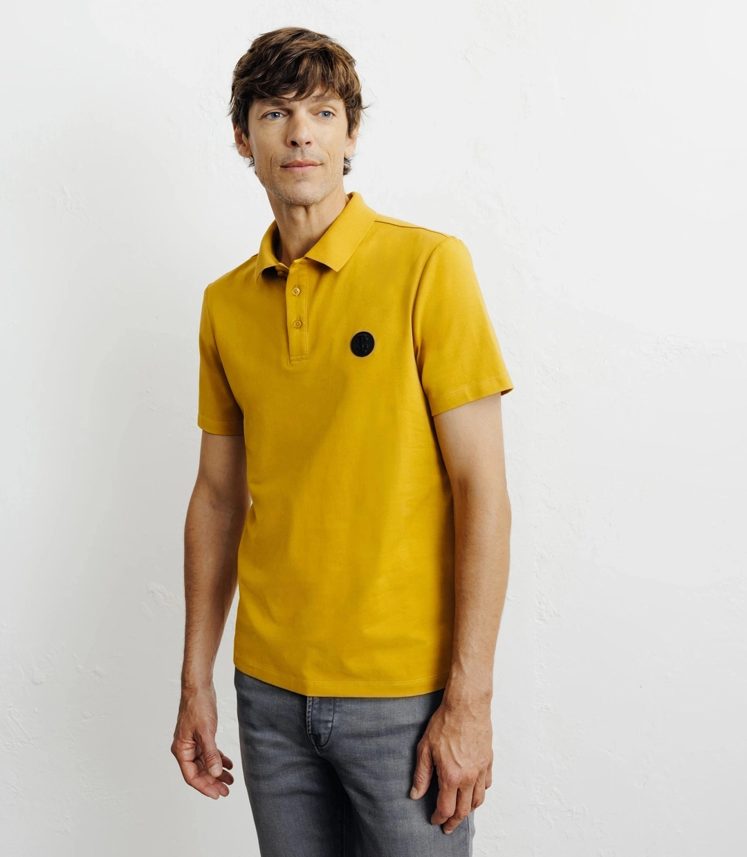 IZAC - Polo boutonné jaune