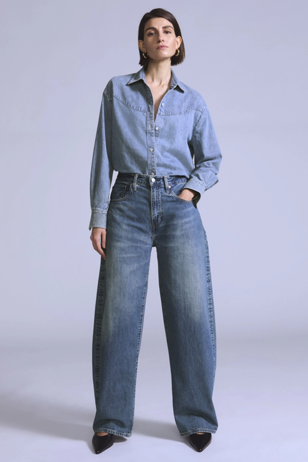 Levi's Jean Drop Barrel - Femme - Bleu / New Rinse Moj - 32X32