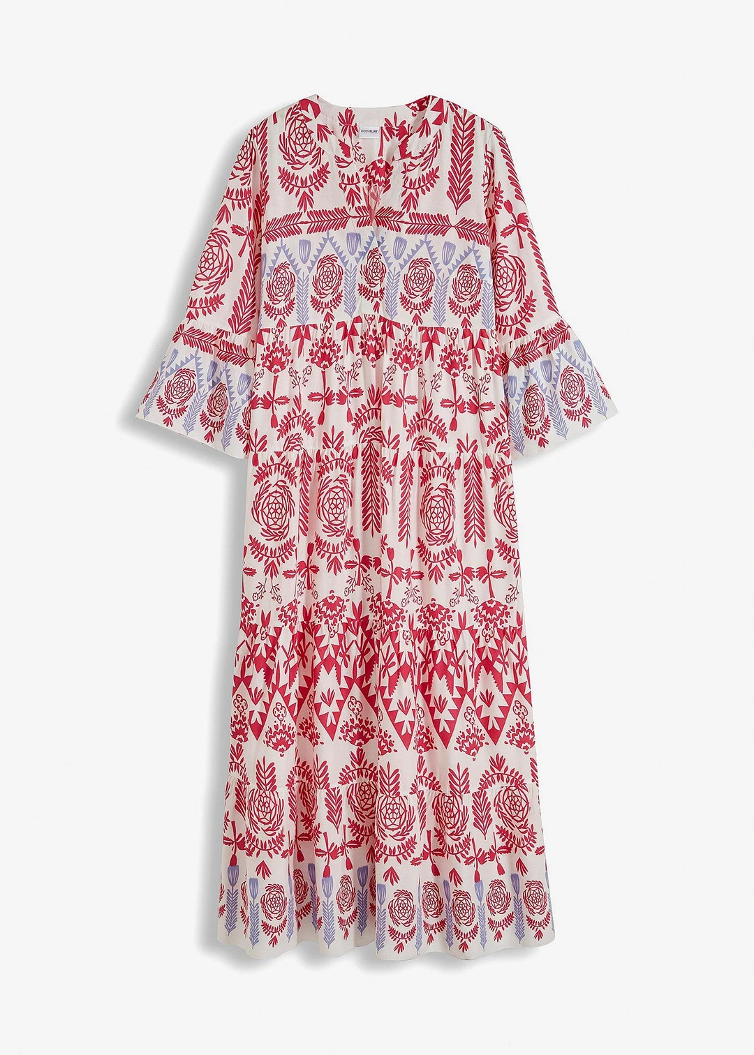 Robe longue en viscose fluide