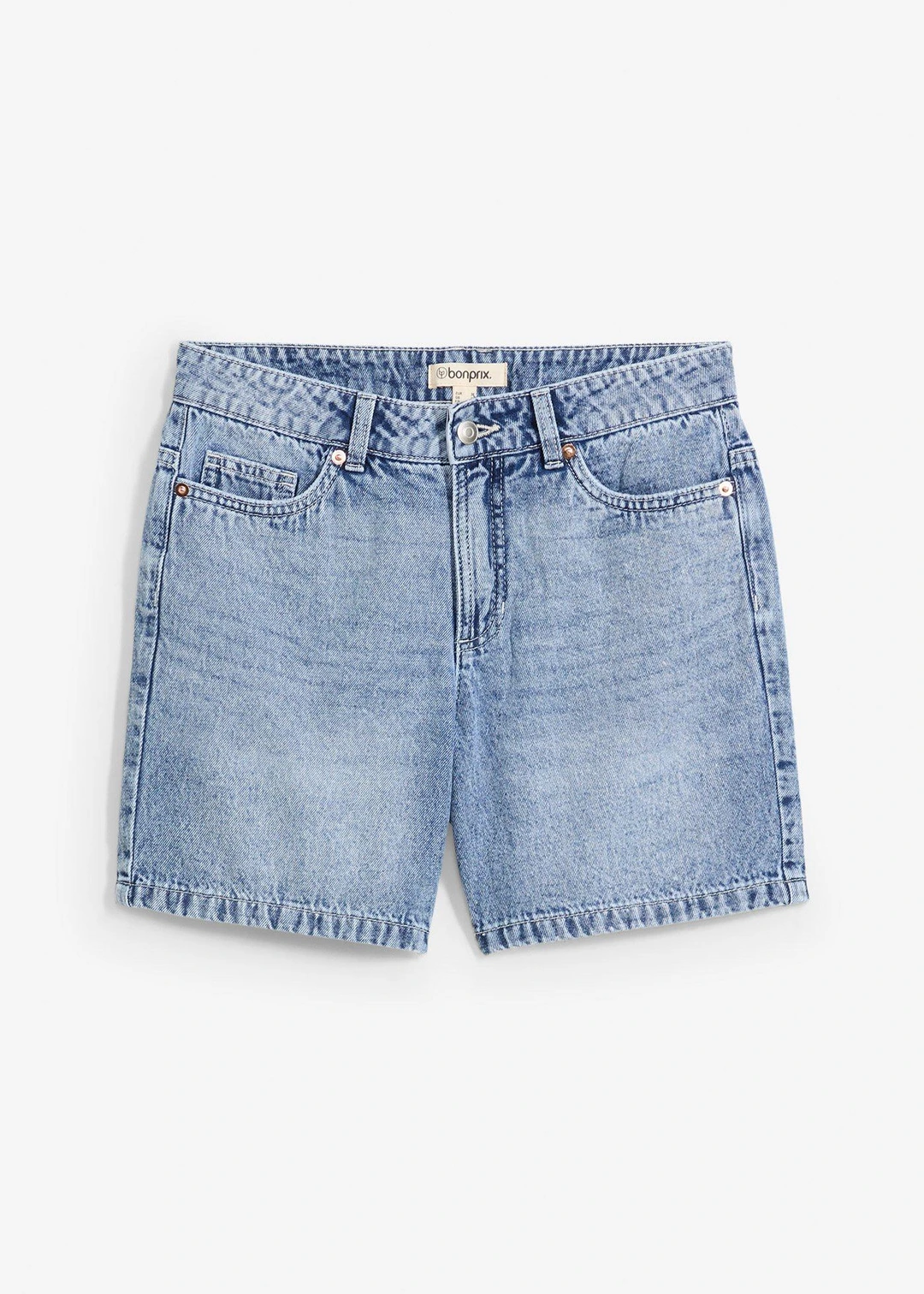 Short en jean, taille mi-haute
