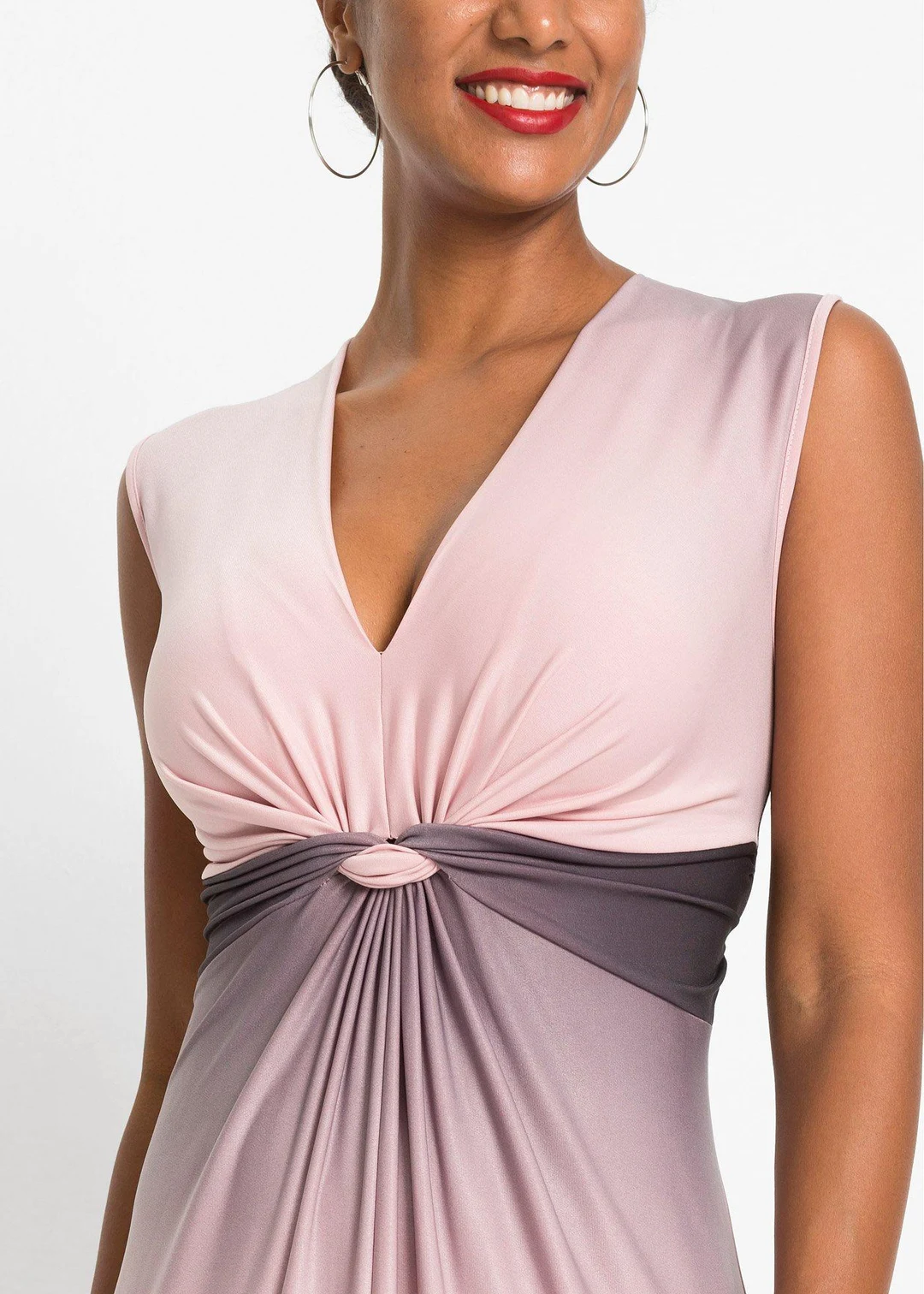 Robe drapée en jersey