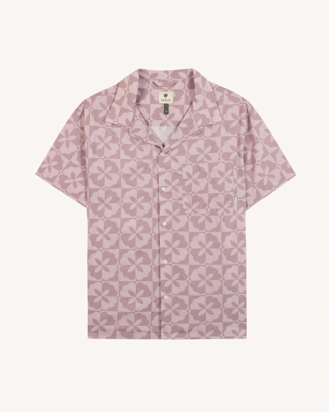 Chemise manches courtes rose grisé viscose - PAIOLIVE - 2