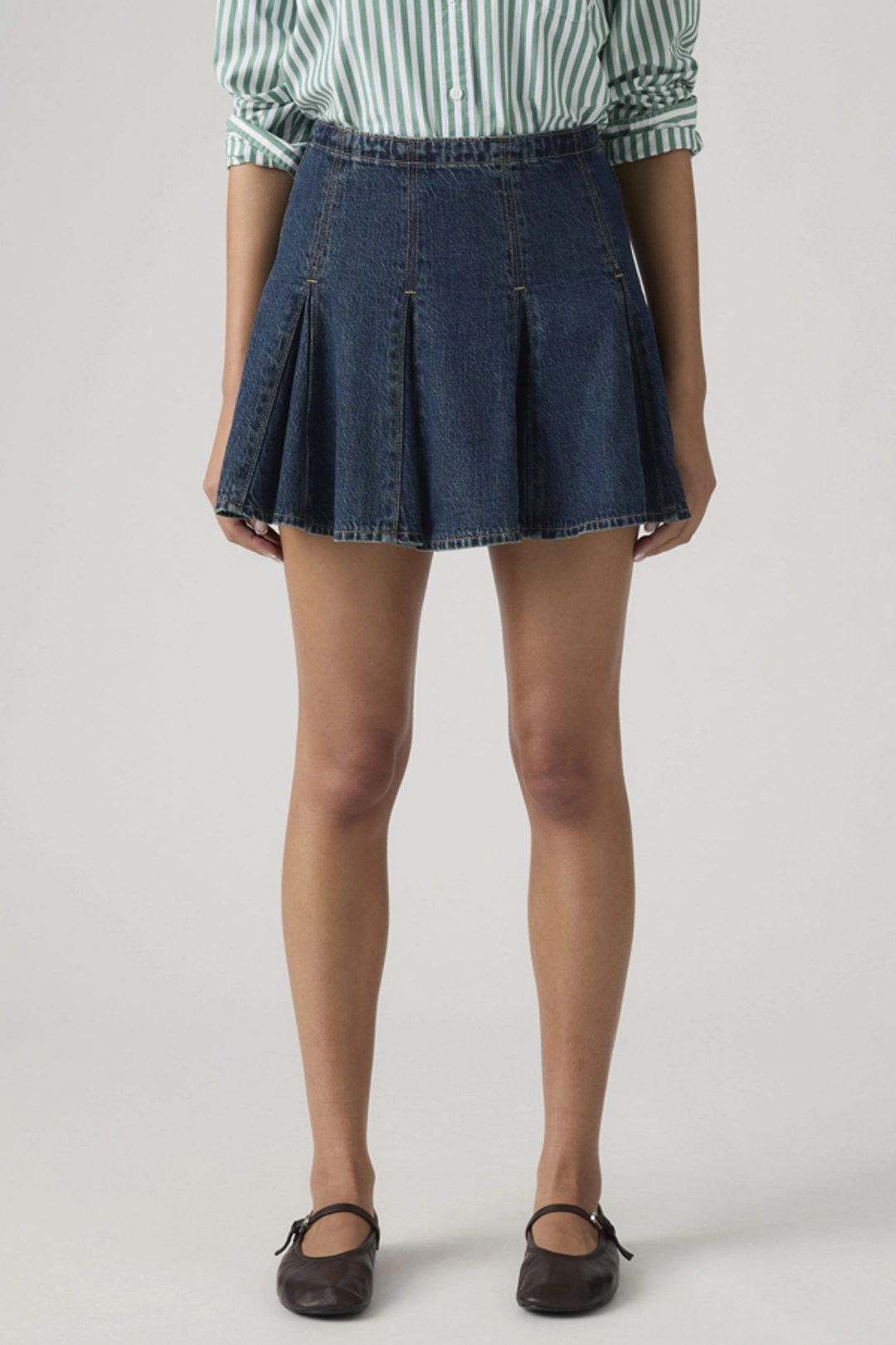 Levi's Mini Jupe Godet - Femme - Bleu / Fell Off Stone - 32 - 2