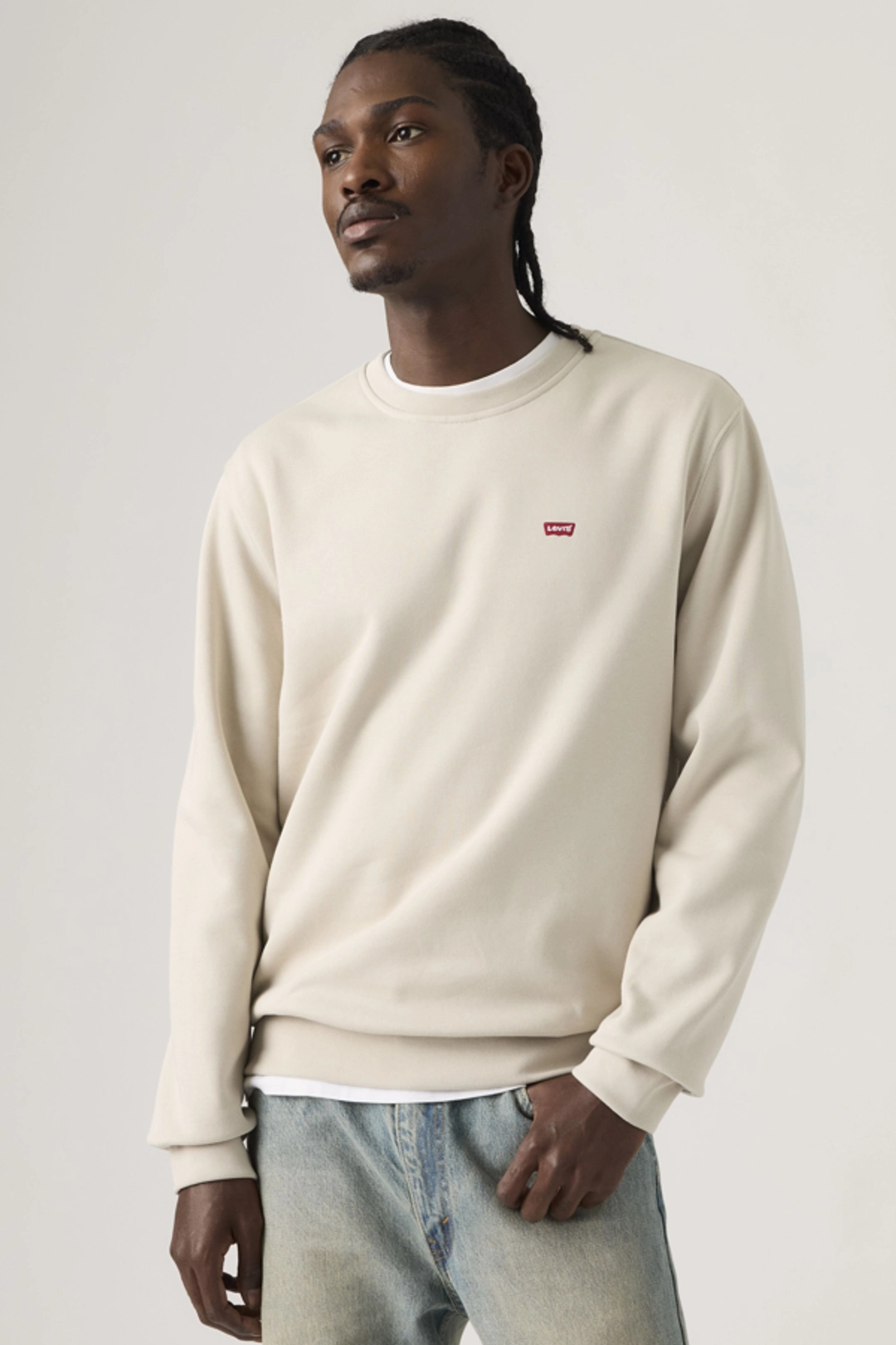 Levi's Sweat Shirt Col Rond - Homme - Gris / Lead - 2XL