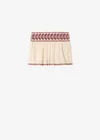 Beige/red