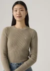 Marron / Taupe Grey Heather Bros B2371 Rib
