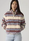 Multicolore / Fleece Diamond Geo White Swan