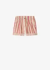 Beige/red