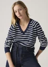 Bleu / Parisienne Stripe Peacoat