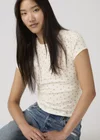 Rose / Abbey Ditsy Coral Blush Pointelle