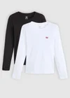 Multicolore / 2 Pack Tee White + & Anthracite Night