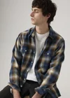 Bleu / Warwick Plaid Vintage Indigo Flannel