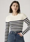Bleu / Adrienne Stripe Egret Rib
