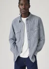 Bleu / Grand Dark Railroad Stripe
