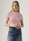 Rouge / Emily Stripe Bright White Urban Red